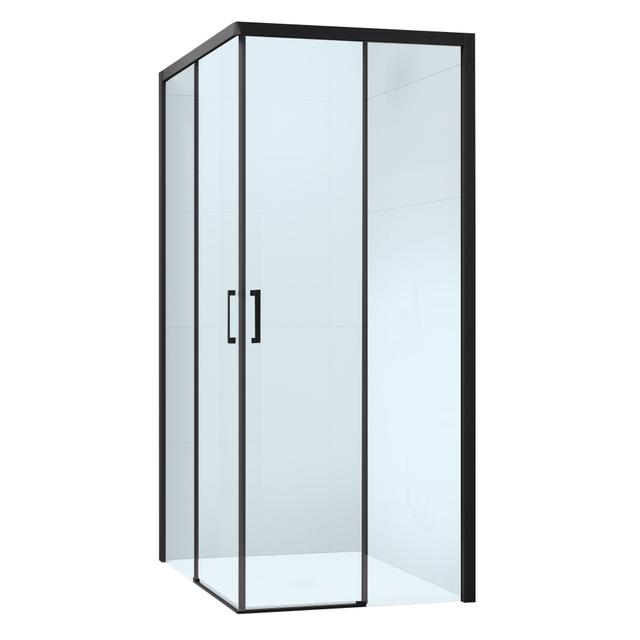 LATO FISSO PRIMA (77,5-79,5) H195 cm DESTRO VETRO TRASPARENTE 6 mm PROFILI NERI | Tecnomat LATO FISSO PRIMA (77,5-79,5) H195 cm DESTRO VETRO TRASPARENTE 6 mm PROFILI NERI | Tecnomat