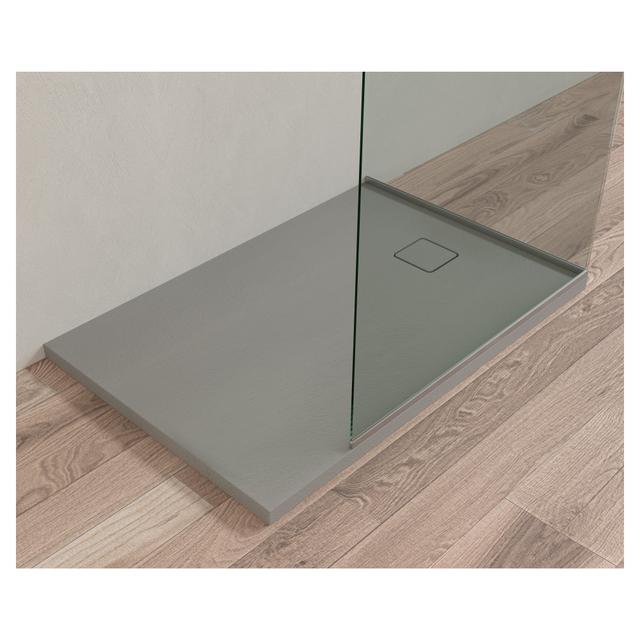 PIATTO DOCCIA SERIE CEMENTO MARMORESINA GRIGIO 70x100 cm H 4 cm PILETTA Ø 90 mm | Tecnomat PIATTO DOCCIA SERIE CEMENTO MARMORESINA GRIGIO 70x100 cm H 4 cm PILETTA Ø 90 mm | Tecnomat
