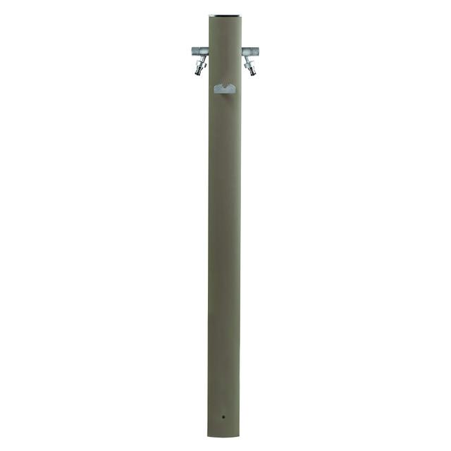 FONTANA IN ALLUMINIO VERNICIATO GRIGIO TORTORA AQUAPOINT TOTEM DUE RUBINETTI E PORTATUBO | Tecnomat  FONTANA IN ALLUMINIO VERNICIATO GRIGIO TORTORA AQUAPOINT TOTEM DUE RUBINETTI E PORTATUBO | Tecnomat