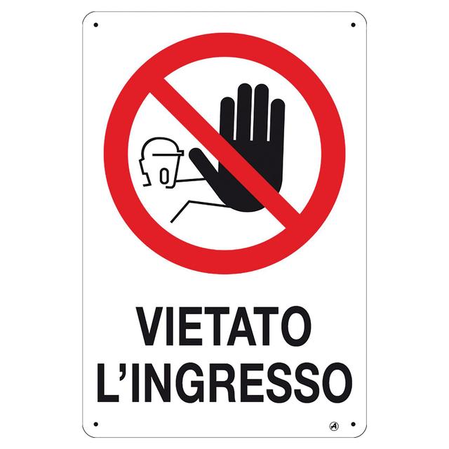 CARTELLO VIETATO L'INGRESSO IN PVC 20x30 cm | Tecnomat CARTELLO VIETATO L'INGRESSO IN PVC 20x30 cm | Tecnomat