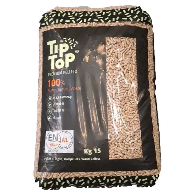 PELLET ABETE TOP TIP ENPLUS A1 15 kg | Tecnomat PELLET ABETE TOP TIP ENPLUS A1 15 kg - 2 | Tecnomat