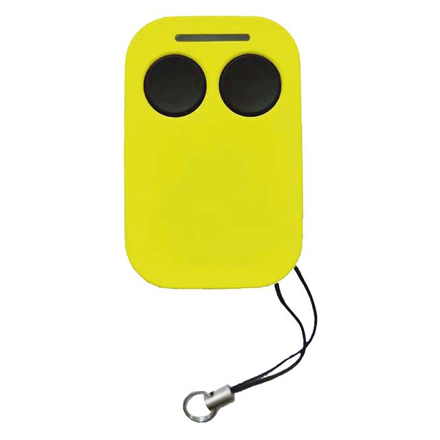 RADIOCOMANDO UNIVERSALE SIMPLE GIALLO FREQUENZA 433,92 MHz CODICE FISSO 2 CANALI | Tecnomat RADIOCOMANDO UNIVERSALE SIMPLE GIALLO FREQUENZA 433,92 MHz CODICE FISSO 2 CANALI | Tecnomat