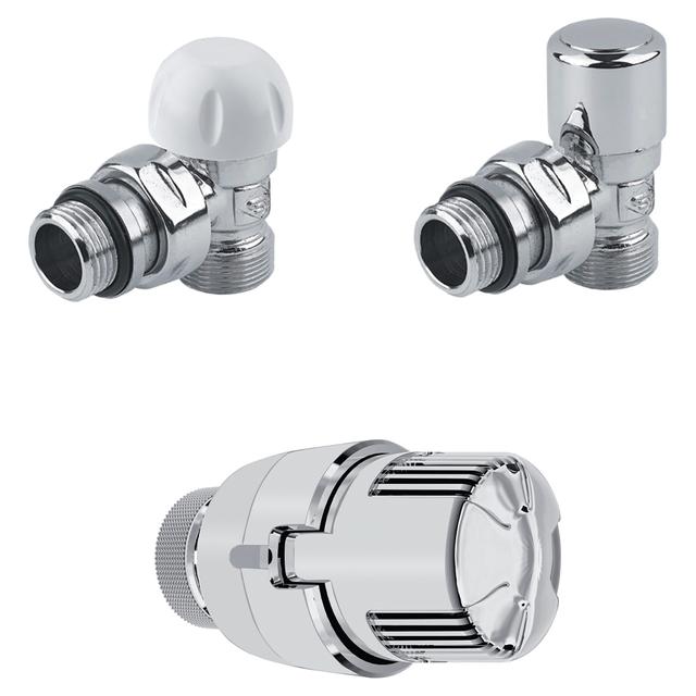 KIT VALVOLA E DETENTORE DE LONGHI A SQUADRA 1/2" RAME PEX CON TESTA TERMOSTATICA | Tecnomat KIT VALVOLA E DETENTORE DE LONGHI A SQUADRA 1/2" RAME PEX CON TESTA TERMOSTATICA | Tecnomat