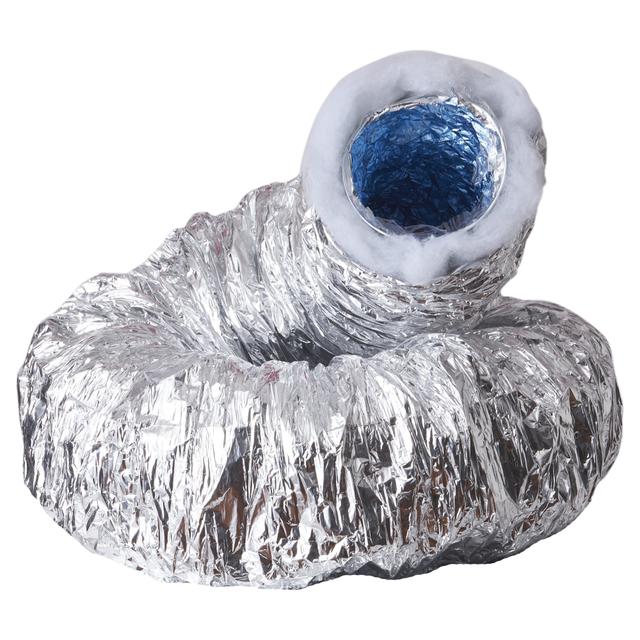 TUBO FLESSIBILE ALLUMINIO ISOLATO HBALU10D125 10 m Ø125 mm ANTIBATTERICO AFONICO | Tecnomat TUBO FLESSIBILE ALLUMINIO ISOLATO HBALU10D125 10 m Ø125 mm ANTIBATTERICO AFONICO - 2 | Tecnomat