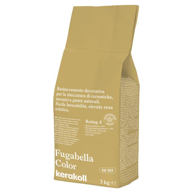 STUCCO FUGABELLA COLOR KERAKOLL KK 101 3kg FUGA 0-20 mm USO INTERNO ED ESTERNO | Tecnomat STUCCO FUGABELLA COLOR KERAKOLL KK 101 3kg FUGA 0-20 mm USO INTERNO ED ESTERNO | Tecnomat