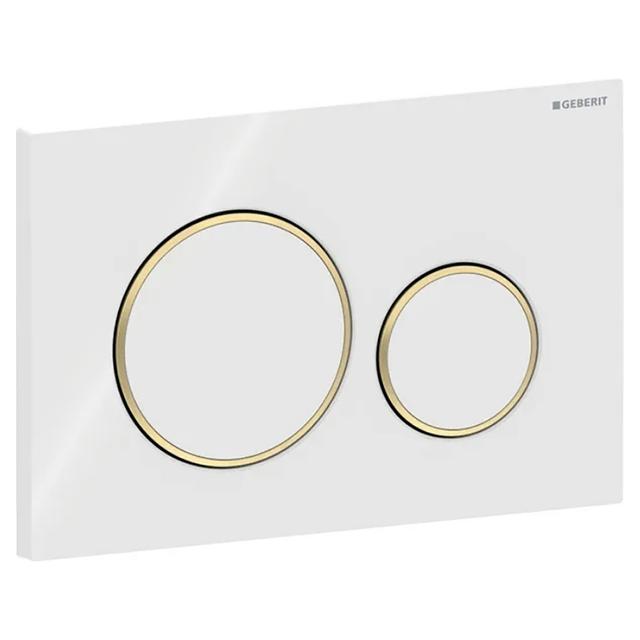 PLACCA WC GEBERIT SIGMA 20 SQUARE DOPPIO TASTO BIANCO ORO 115.882.KK.1 | Tecnomat PLACCA WC GEBERIT SIGMA 20 SQUARE DOPPIO TASTO BIANCO ORO 115.882.KK.1 - 2 | Tecnomat