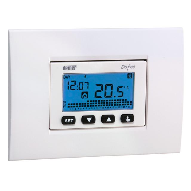 CRONOTERMOSTATO VEMER DAFNE SETTIMANALE DIGITALE DA INCASSO WIFI COLORE BIANCO E NERO | Tecnomat CRONOTERMOSTATO VEMER DAFNE SETTIMANALE DIGITALE DA INCASSO WIFI COLORE BIANCO E NERO | Tecnomat