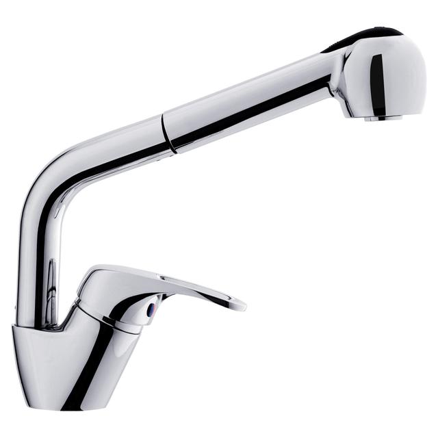 MISCELATORE LAVELLO SYRIO CROMO BOCCA BASSA DOCCETTA ESTRAIBILE CARTUCCIA CERAMICA Ø 40 mm | Tecnomat MISCELATORE LAVELLO SYRIO CROMO BOCCA BASSA DOCCETTA ESTRAIBILE CARTUCCIA CERAMICA Ø 40 mm - 2 | Tecnomat