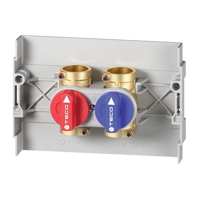 SCATOLA KIT VALVOLE ACQUA TECO K4.0 Ø 15 mm CALDA/FREDDA | Tecnomat SCATOLA KIT VALVOLE ACQUA TECO K4.0 Ø 15 mm CALDA/FREDDA - 2 | Tecnomat