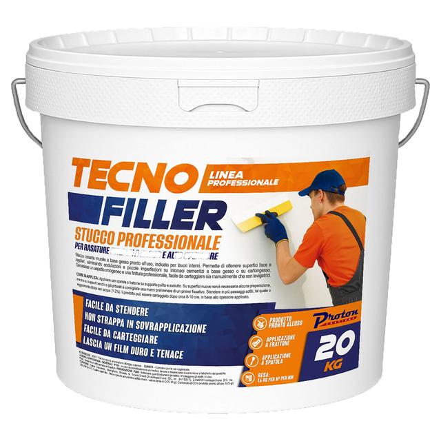 STUCCO TECNOFILLER PROTON 20 kg RASANTE MURALE PRONTO ALL'USO PER INTERNI | Tecnomat STUCCO TECNOFILLER PROTON 20 kg RASANTE MURALE PRONTO ALL'USO PER INTERNI - 2 | Tecnomat