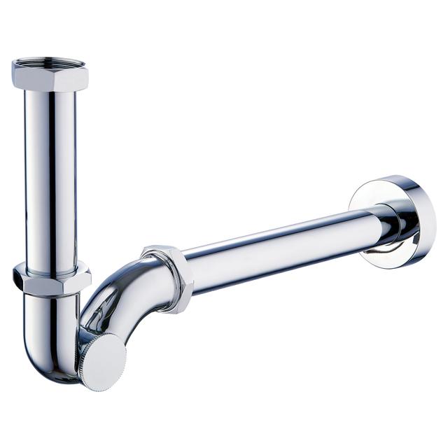 SIFONE BIDET TECOM 1''1/4 FORMA ''S'' ABS CROMATO CANOTTO Ø 32 mm L 300 mm 58 l/min | Tecnomat SIFONE BIDET TECOM 1''1/4 FORMA ''S'' ABS CROMATO CANOTTO Ø 32 mm L 300 mm 58 l/min | Tecnomat