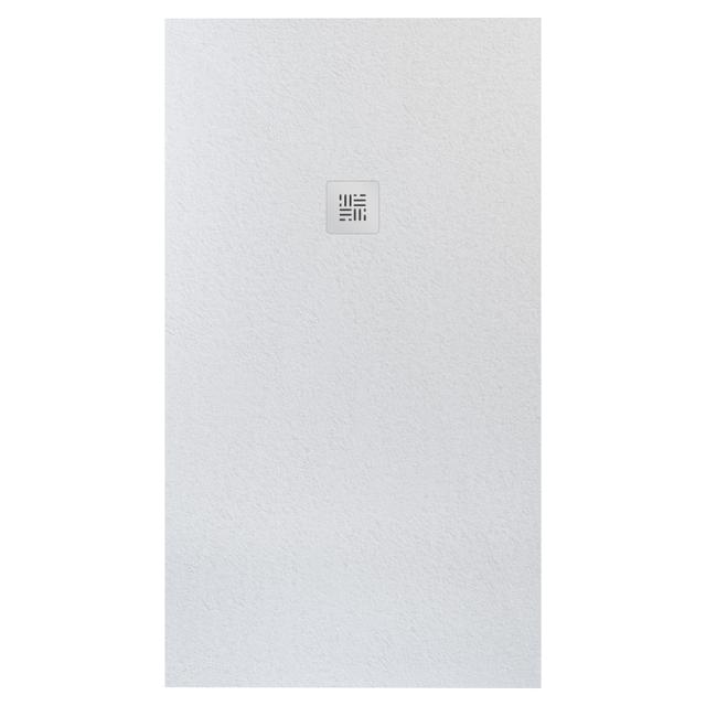 PIATTO DOCCIA NATURE EFFETTO PIETRA IN MARMORESINA BIANCO 80x120 cm H 2,5 cm PILETTA Ø 90 mm | Tecnomat PIATTO DOCCIA NATURE EFFETTO PIETRA IN MARMORESINA BIANCO 80x120 cm H 2,5 cm PILETTA Ø 90 mm - 2 | Tecnomat