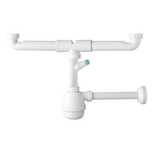 SIFONE LAVELLO FIASCO 2 VIE 1''1/4 1''1/2 SCARICO Ø32 mm CON ATTACCO LAVATRICE | Tecnomat SIFONE LAVELLO FIASCO 2 VIE 1''1/4 1''1/2 SCARICO Ø32 mm CON ATTACCO LAVATRICE | Tecnomat