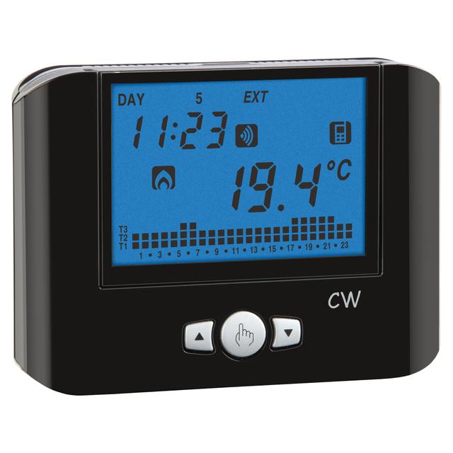 CRONOTERMOSTATO VEMER WIFI 230V NERO DA PARETE GESTIONE DA REMOTO CON APP | Tecnomat CRONOTERMOSTATO VEMER WIFI 230V NERO DA PARETE GESTIONE DA REMOTO CON APP - 2 | Tecnomat