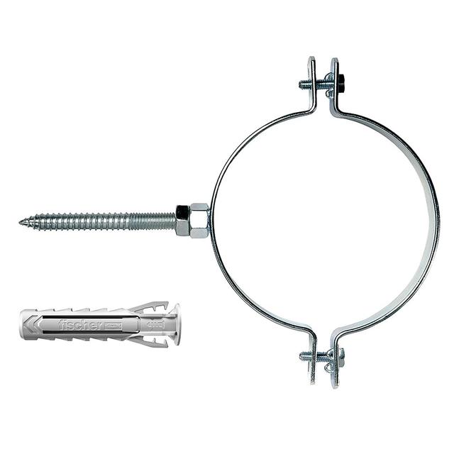 COLLARE FISCHER PER TUBI IN PE E PVC Ø 90 mm 1 PEZZO TASSELLO NYLON Ø 12x60 mm | Tecnomat COLLARE FISCHER PER TUBI IN PE E PVC Ø 90 mm 1 PEZZO TASSELLO NYLON Ø 12x60 mm | Tecnomat