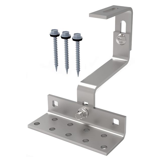 STAFFA DA TETTO ZEPHIR REGOLABILE 180° DOPPIO GANCIO PER FISSAGGIO SU PROFILO ZEFF004 | Tecnomat STAFFA DA TETTO ZEPHIR REGOLABILE 180° DOPPIO GANCIO PER FISSAGGIO SU PROFILO ZEFF004 - 2 | Tecnomat