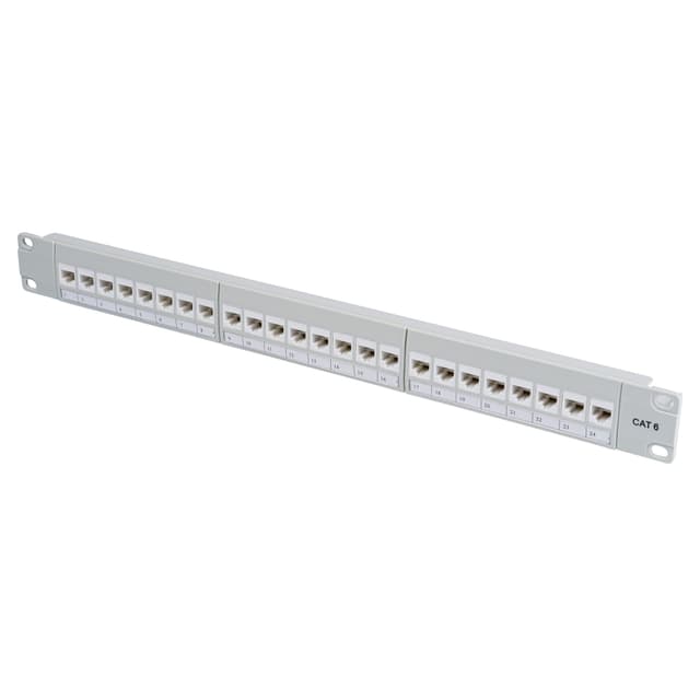 PANNELLO CAT6 24 PORTE CON MODULI RJ45 PER ARMADIO RACK 19'' CON ASOLE PER FISSAGGIO CAVI | Tecnomat PANNELLO CAT6 24 PORTE CON MODULI RJ45 PER ARMADIO RACK 19'' CON ASOLE PER FISSAGGIO CAVI - 2 | Tecnomat