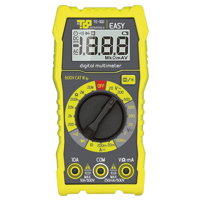 MULTIMETRO DIGITALE TOO ETELEC TASCABILE TENSIONE AC/DC 600V CORRENTE DC CAT III | Tecnomat MULTIMETRO DIGITALE TOO ETELEC TASCABILE TENSIONE AC/DC 600V CORRENTE DC CAT III - 2 | Tecnomat