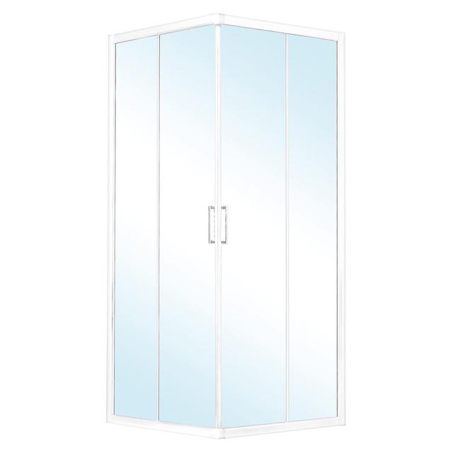 LATO PER ANGOLO VITA (77,5-80) H 195 cm VETRO TEMPERATO TRASPARENTE 6 mm PROFILI BIANCHI | Tecnomat LATO PER ANGOLO VITA (77,5-80) H 195 cm VETRO TEMPERATO TRASPARENTE 6 mm PROFILI BIANCHI | Tecnomat