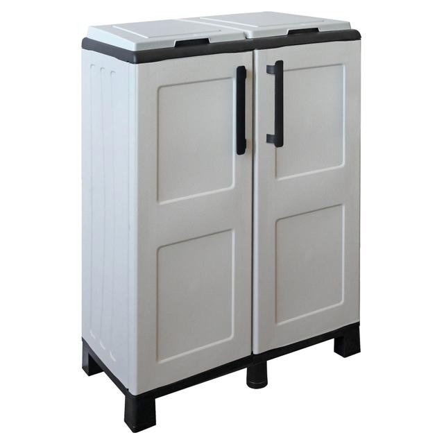 PATTUMIERA A MOBILE CON COPERCHIO 2 ANTE PER RACCOLTA DIFFERENZIATA 2 POSTI 68x90x37 cm | Tecnomat PATTUMIERA A MOBILE CON COPERCHIO 2 ANTE PER RACCOLTA DIFFERENZIATA 2 POSTI 68x90x37 cm | Tecnomat