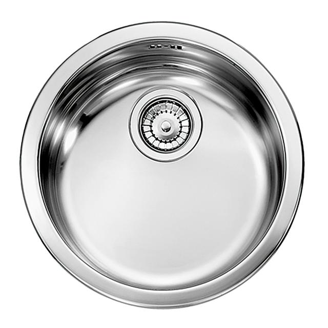 LAVELLO CINZIA TONDO Ø 43,5 cm ACCIAIO INOX DA INCASSO 1 VASCA PILETTA 3'' | Tecnomat LAVELLO CINZIA TONDO Ø 43,5 cm ACCIAIO INOX DA INCASSO 1 VASCA PILETTA 3'' | Tecnomat