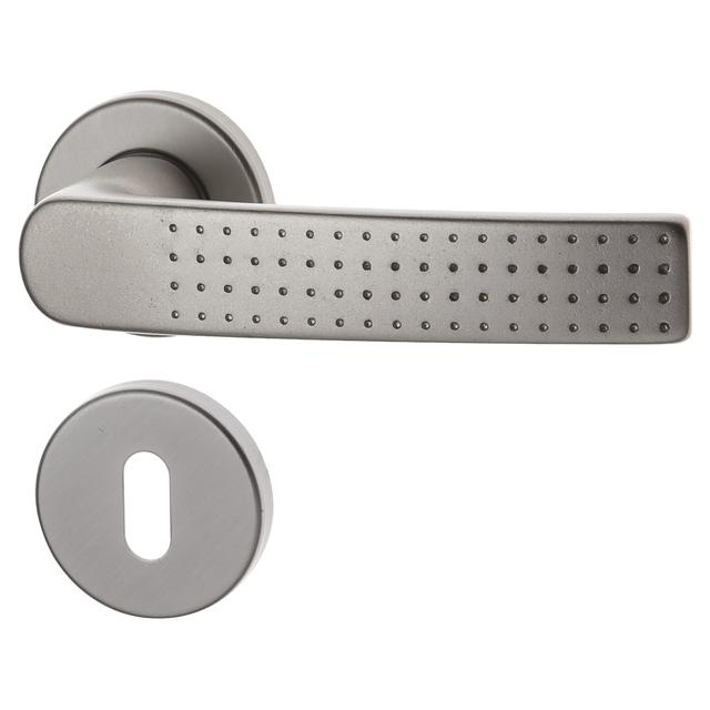 MANIGLIA A ROSETTA GHIDINI - 144 ALLUMINIO NICHELATO QUADRO 8 mm | Tecnomat MANIGLIA A ROSETTA GHIDINI - 144 ALLUMINIO NICHELATO QUADRO 8 mm | Tecnomat