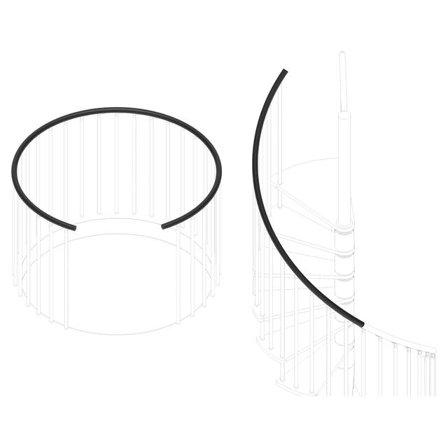 CORRIMANO IN PLASTICA NERA PER BALAUSTRA CIRCOLARE SCALA ROUND E JENNY 500cm | Tecnomat CORRIMANO IN PLASTICA NERA PER BALAUSTRA CIRCOLARE SCALA ROUND E JENNY 500cm | Tecnomat