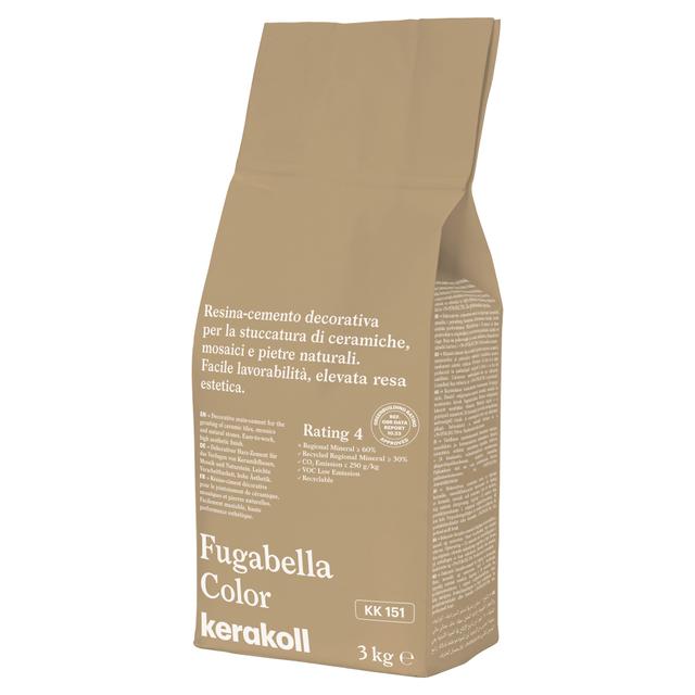 STUCCO FUGABELLA COLOR KERAKOLL KK 151 3kg FUGA 0-20 mm USO INTERNO ED ESTERNO | Tecnomat STUCCO FUGABELLA COLOR KERAKOLL KK 151 3kg FUGA 0-20 mm USO INTERNO ED ESTERNO | Tecnomat