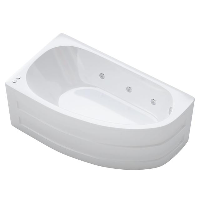 VASCA IDROMASSAGGIO LUXTONE BN129 160x90 cm SINISTRA IN ACRILICO BIANCA PANNELLO ANGOLARE | Tecnomat VASCA IDROMASSAGGIO LUXTONE BN129 160x90 cm SINISTRA IN ACRILICO BIANCA PANNELLO ANGOLARE - 2 | Tecnomat