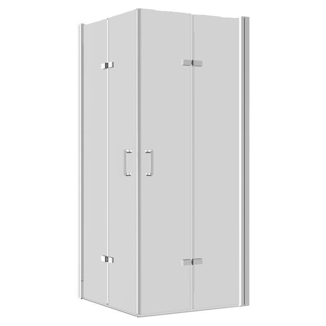 LATO PER ANGOLO PERLOZ PIEGHEVOLE 68-70 H190cm VETRO TEMPERATO TRASPARENTE 6 mm CROMATO | Tecnomat LATO PER ANGOLO PERLOZ PIEGHEVOLE 68-70 H190cm VETRO TEMPERATO TRASPARENTE 6 mm CROMATO - 2 | Tecnomat