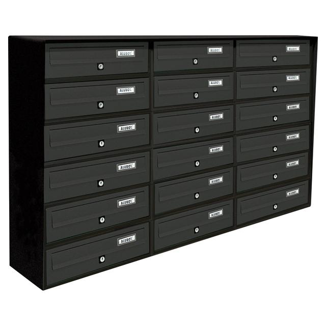 CASELLARIO SLIM 6x3 ALUBOX ACCIAIO ALLUMINIO GHISA 116x75,2x30 cm (LxHxP) | Tecnomat CASELLARIO SLIM 6x3 ALUBOX ACCIAIO ALLUMINIO GHISA 116x75,2x30 cm (LxHxP) - 2 | Tecnomat
