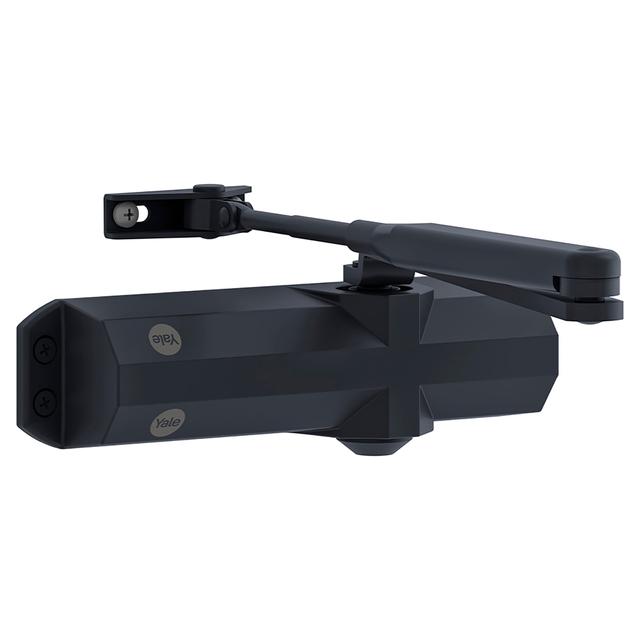 CHIUDIPORTA YALE CON DISPOSITIVO ARRESTO PORTA DA L 850-1100 mm FINITURA NERA | Tecnomat CHIUDIPORTA YALE CON DISPOSITIVO ARRESTO PORTA DA L 850-1100 mm FINITURA NERA - 2 | Tecnomat