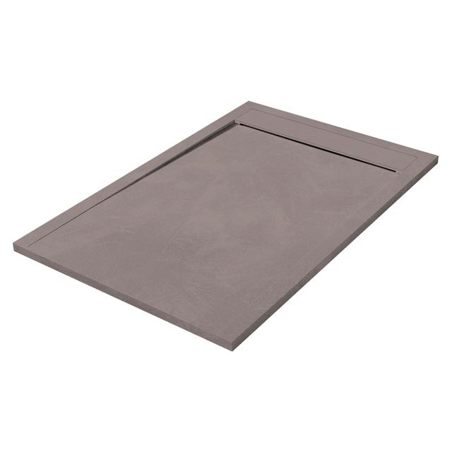 PIATTO DOCCIA SERIE HIGH MARMORESINA SPATOLATO TORTORA 80x120 H 3 cm PILETTA Ø 90 mm | Tecnomat PIATTO DOCCIA SERIE HIGH MARMORESINA SPATOLATO TORTORA 80x120 H 3 cm PILETTA Ø 90 mm | Tecnomat