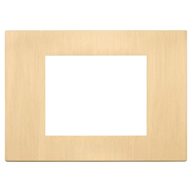 PLACCA VIMAR LINEA 3 MODULI IN METALLO COLORE ORO SPAZZOLATO | Tecnomat PLACCA VIMAR LINEA 3 MODULI IN METALLO COLORE ORO SPAZZOLATO - 2 | Tecnomat