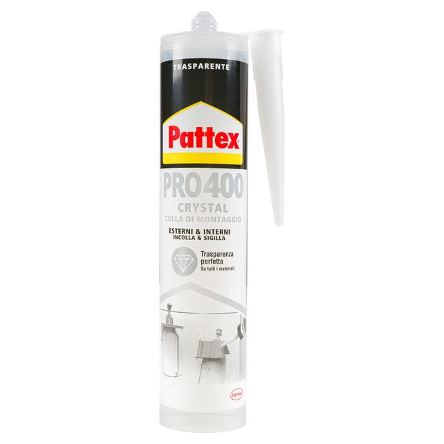COLLA PATTEX PRO400 290g CRYSTALL POLIMERICO MULTIMATERIALE INTERNO ESTERNO ELASTICO | Tecnomat COLLA PATTEX PRO400 290g CRYSTALL POLIMERICO MULTIMATERIALE INTERNO ESTERNO ELASTICO | Tecnomat