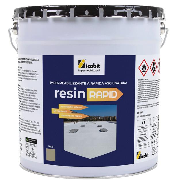RESINA LIQUIDA IMPERMEABILIZZANTE ICOBIT RESINA RAPID 1kg GRIGIO 0,5 m² CON 1kg | Tecnomat RESINA LIQUIDA IMPERMEABILIZZANTE ICOBIT RESINA RAPID 1kg GRIGIO 0,5 m² CON 1kg - 2 | Tecnomat