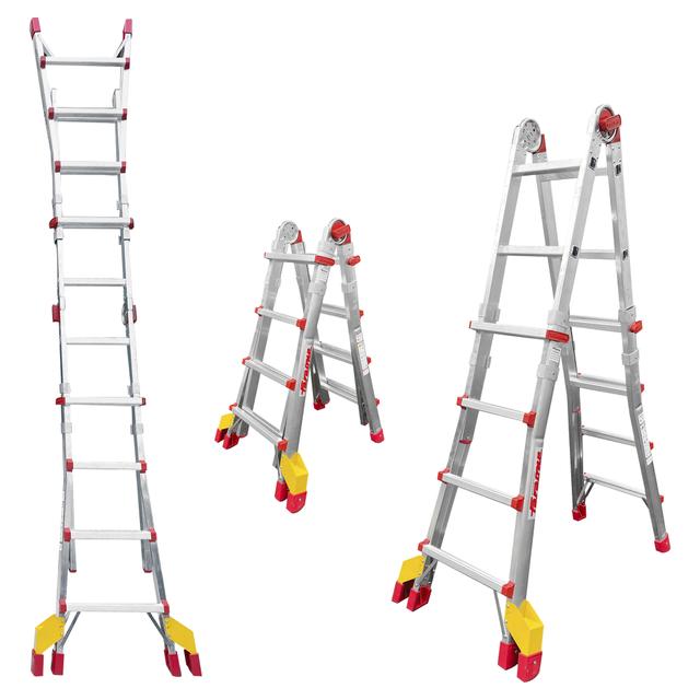 SCALA TELESCOPICA ALLUMINIO FARAONE 4+4 ALTEZZA MASSIMA 4,15 m EN131 PORTATA 150 kg | Tecnomat SCALA TELESCOPICA ALLUMINIO FARAONE 4+4 ALTEZZA MASSIMA 4,15 m EN131 PORTATA 150 kg | Tecnomat