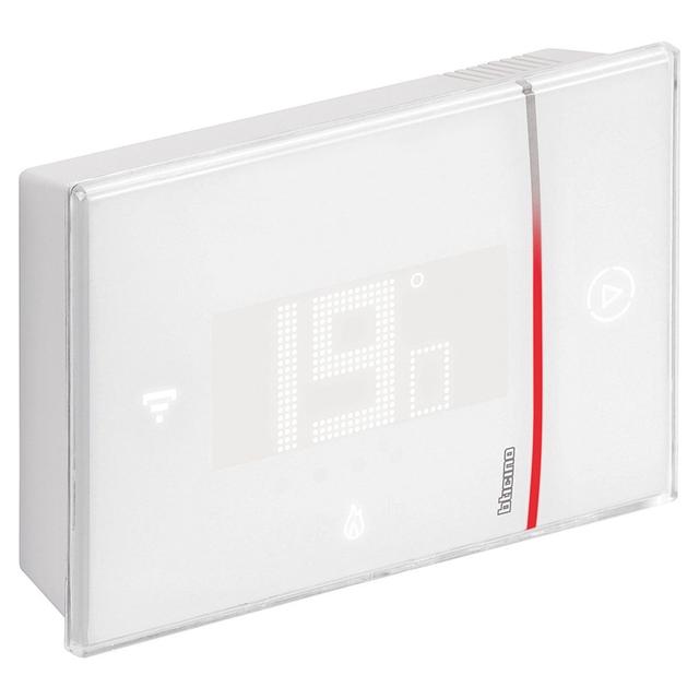 TERMOSTATO BTICINO SMARTHER WiFi DA PARETE TECNOLOGIA NETATMO COLORE BIANCO 230V | Tecnomat TERMOSTATO BTICINO SMARTHER WiFi DA PARETE TECNOLOGIA NETATMO COLORE BIANCO 230V | Tecnomat