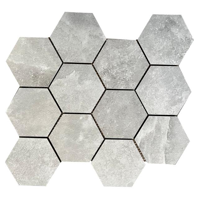 MOSAICO ESAGONO PIETRA DI SALE GRIGIO FOGLIO 35x34 cm PEI3 R9 GRES PORCELLANATO | Tecnomat MOSAICO ESAGONO PIETRA DI SALE GRIGIO FOGLIO 35x34 cm PEI3 R9 GRES PORCELLANATO | Tecnomat