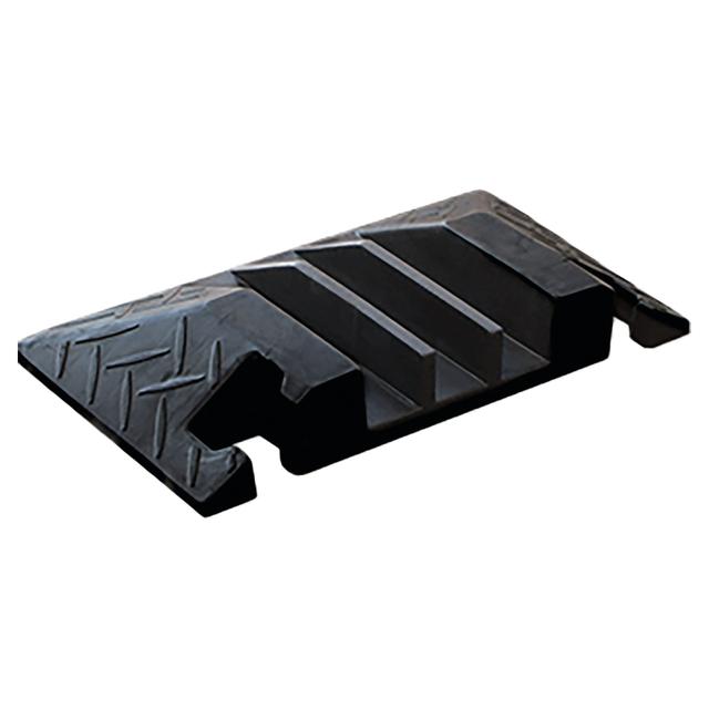 COPPIA DI TERMINALI 3 SCOMPARTI L350xH50 mm IN GOMMA GIALLO NERA | Tecnomat COPPIA DI TERMINALI 3 SCOMPARTI L350xH50 mm IN GOMMA GIALLO NERA - 2 | Tecnomat