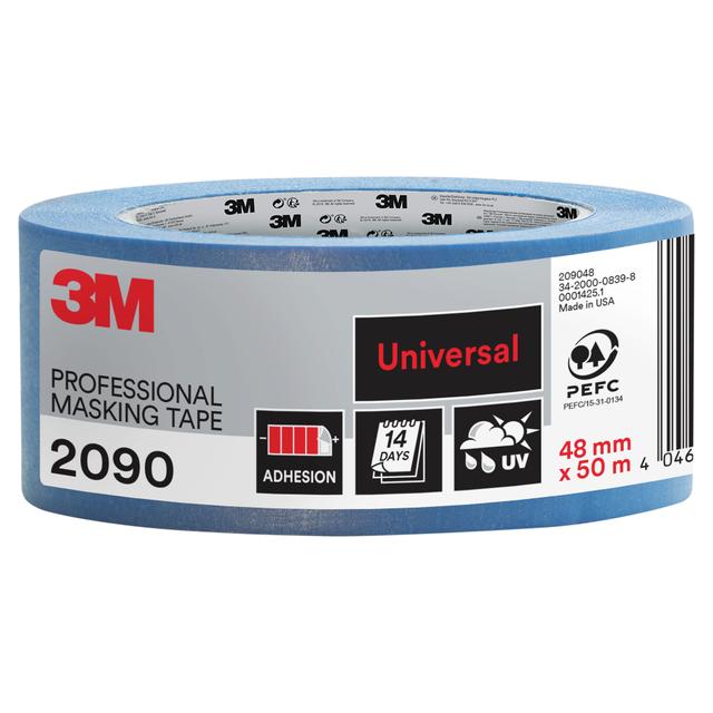 NASTRO MASCHERATURA 3M 2090 48mm x 50m BLU WASHI INTERNO ESTERNO SUPERFICI LISCE/POCO RUVIDE | Tecnomat NASTRO MASCHERATURA 3M 2090 48mm x 50m BLU WASHI INTERNO ESTERNO SUPERFICI LISCE/POCO RUVIDE - 2 | Tecnomat