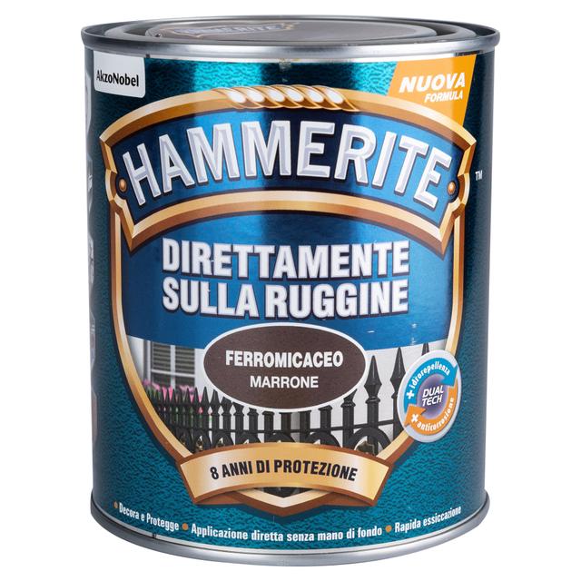 SMALTO ANTIRUGGINE FERROMCACEO HAMMERITE 0,75 l MARRONE 8-10 m² CON 1 l | Tecnomat SMALTO ANTIRUGGINE FERROMCACEO HAMMERITE 0,75 l MARRONE 8-10 m² CON 1 l | Tecnomat