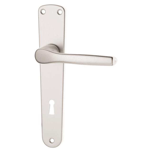 MANIGLIA PLACCA GHIDINI - DEA ALLUMINIO ARGENTATO QUADRO 8 mm FORO A 90 mm | Tecnomat MANIGLIA PLACCA GHIDINI - DEA ALLUMINIO ARGENTATO QUADRO 8 mm FORO A 90 mm | Tecnomat