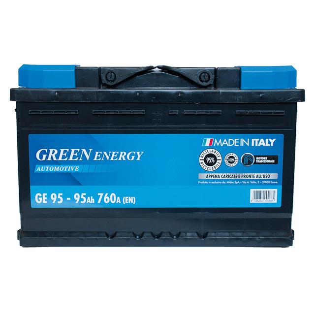 BATTERIA AUTO 95 Ah GREENENERGY SPUNTO 760A 310x175x190mm (LxPxH) PESO 20 kg | Tecnomat BATTERIA AUTO 95 Ah GREENENERGY SPUNTO 760A 310x175x190mm (LxPxH) PESO 20 kg | Tecnomat