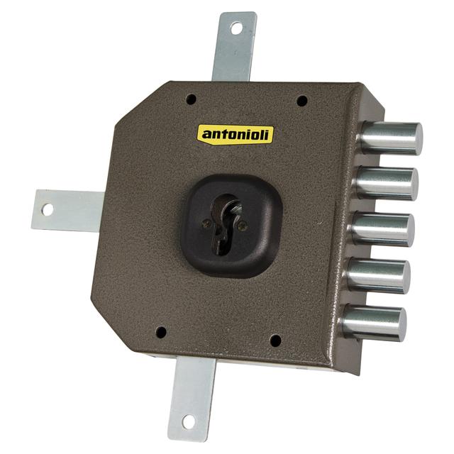 SERRATURA ANTONIOLI APPLICARE QUINTUPLICE CIL 25mm E60mm DESTRA SENZA SCROCCO | Tecnomat SERRATURA ANTONIOLI APPLICARE QUINTUPLICE CIL 25mm E60mm DESTRA SENZA SCROCCO | Tecnomat