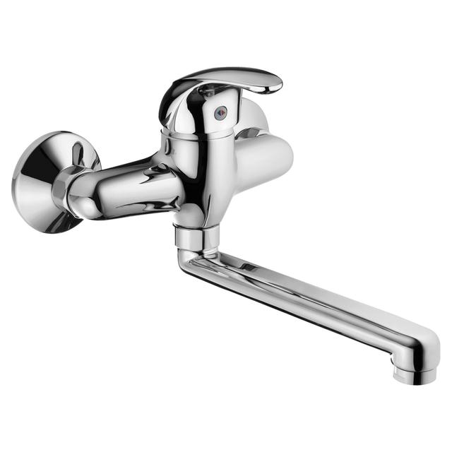 MISCELATORE LAVELLO PARETE PALAZZANI ASTRA CROMO BOCCA DI EROGAZIONE 22 cm | Tecnomat MISCELATORE LAVELLO PARETE PALAZZANI ASTRA CROMO BOCCA DI EROGAZIONE 22 cm | Tecnomat