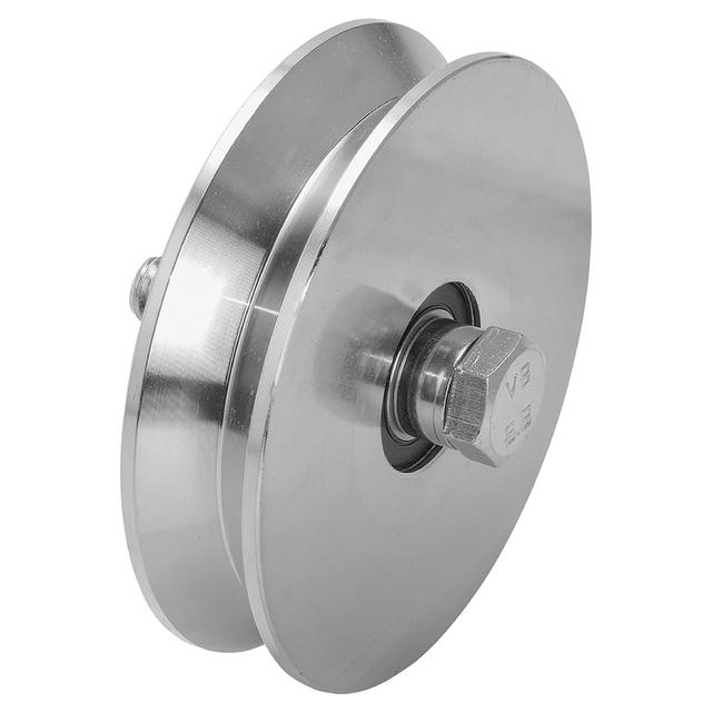RUOTE CANCELLO 2 CUSCINETTI GOLA V Ø 100 mm PORTATA 410 kg 6PZ ZINCATE TUBOLARE Ø 50 mm | Tecnomat RUOTE CANCELLO 2 CUSCINETTI GOLA V Ø 100 mm PORTATA 410 kg 6PZ ZINCATE TUBOLARE Ø 50 mm - 2 | Tecnomat