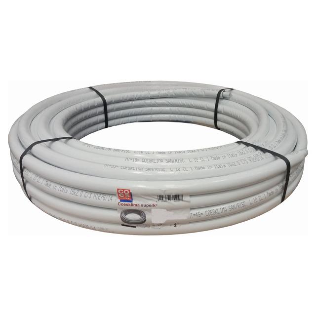 TUBO MULTISTRATO RIVESTITO COES Ø16x2 m PE-RT ROTOLO 50 m SPESSORE GUAINA 6 mm BIANCO | Tecnomat TUBO MULTISTRATO RIVESTITO COES Ø16x2 m PE-RT ROTOLO 50 m SPESSORE GUAINA 6 mm BIANCO - 2 | Tecnomat