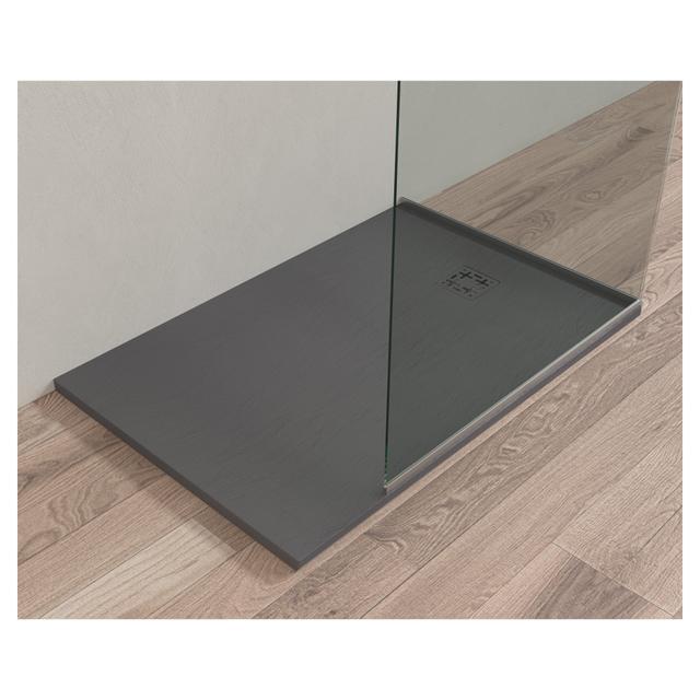 PIATTO DOCCIA SERIE ARDESIA MARMORESINA NERO 80x100 cm H 3 cm PILETTA Ø 90 mm | Tecnomat PIATTO DOCCIA SERIE ARDESIA MARMORESINA NERO 80x100 cm H 3 cm PILETTA Ø 90 mm | Tecnomat