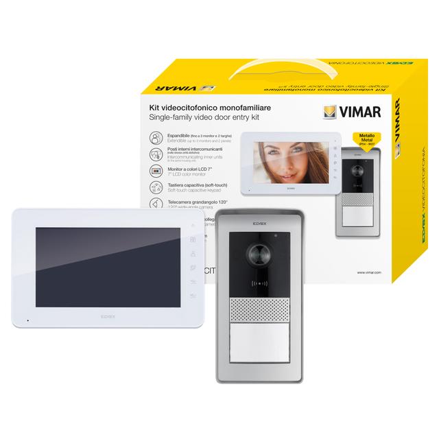 KIT VIDEOCITOFONICO MONOFAMILIARE VIMAR K42930 A 2 FILI ESPANDIBILE FINO A 4 FAMIGLIE CON RFID | Tecnomat KIT VIDEOCITOFONICO MONOFAMILIARE VIMAR K42930 A 2 FILI ESPANDIBILE FINO A 4 FAMIGLIE CON RFID | Tecnomat
